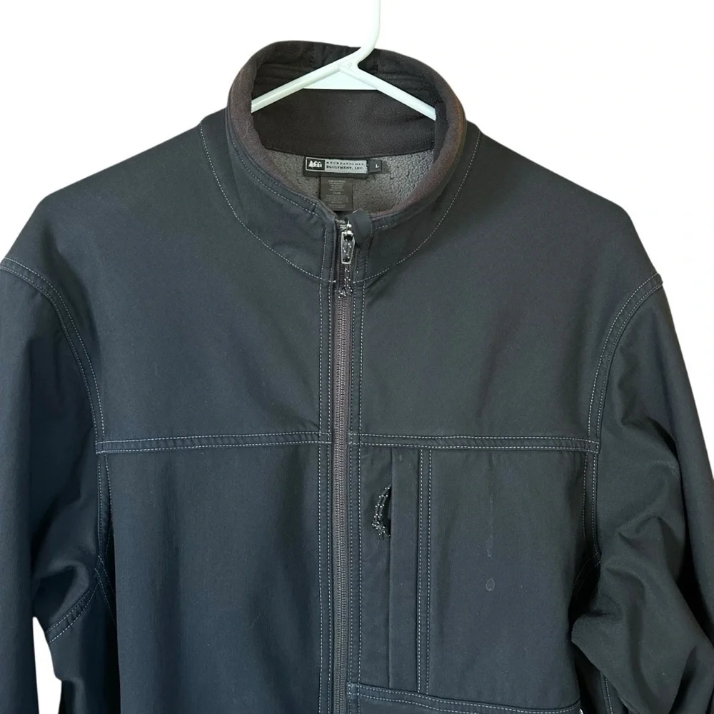 REI Soft shell Performance Jacket Fleece Lined Sz L